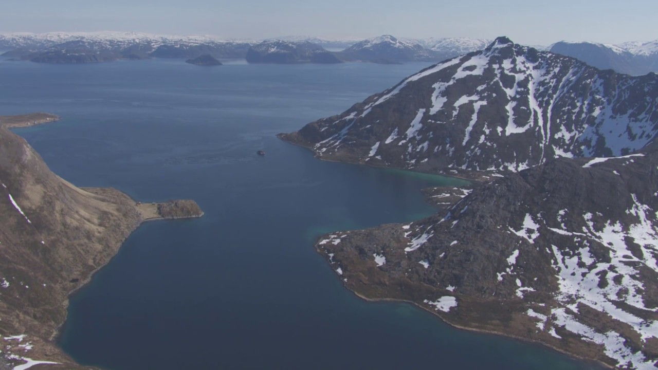 Dønnesfjord, Børfjord, Svartbotn naturreservat, Hellefjord - Flying Over Norway