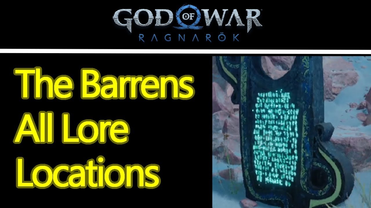 God of War Ragnarok the barrens lore locations guide