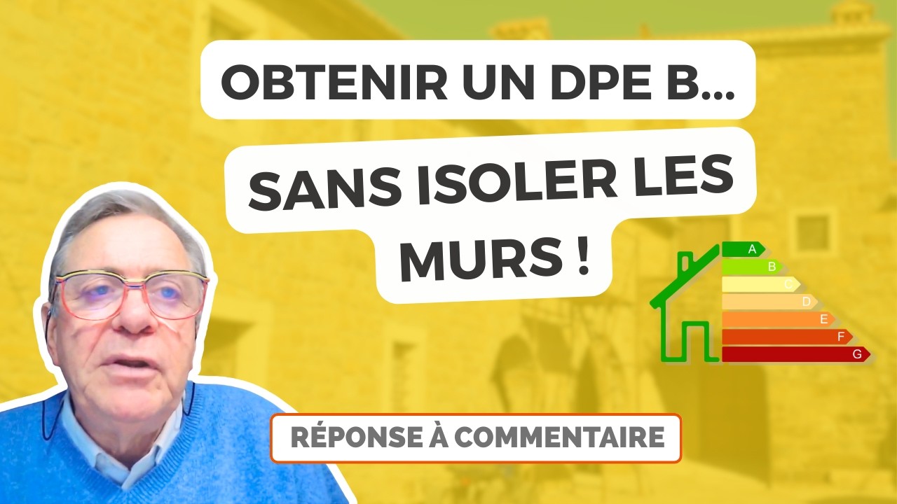 Rénovation sans isoler les murs : DPE B !