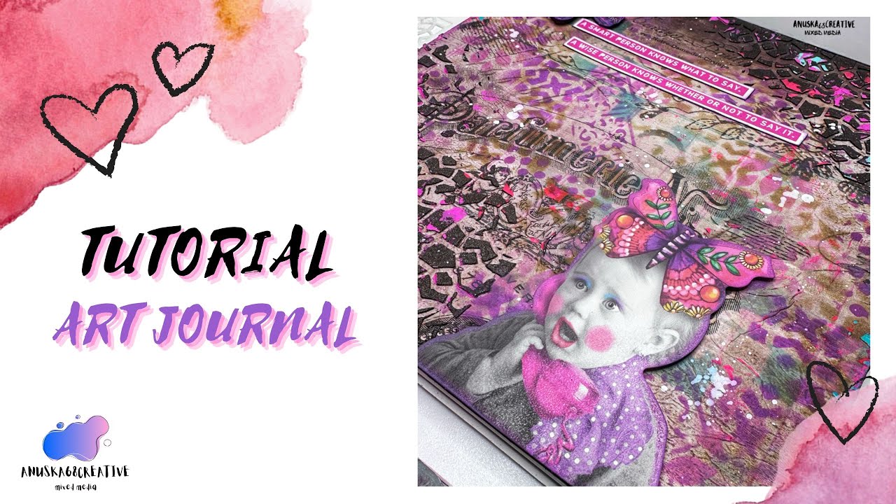 TUTORIAL ART JOURNAL: página vintage de colores ;-) #artjournal #artjournalinspiration