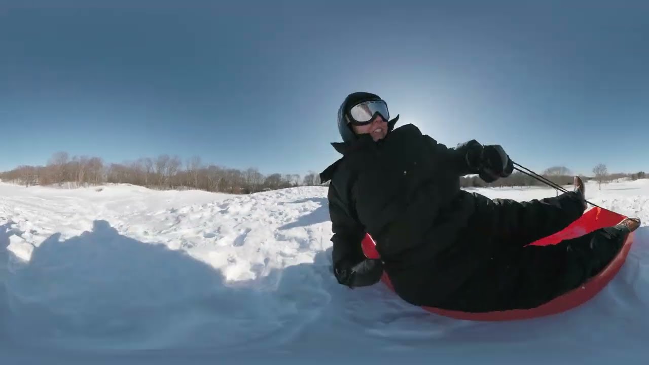 🎿❄️ Go Sledding in VR on Your Meta Quest! | 360° New England Snow Day Adventure ❄️🛷