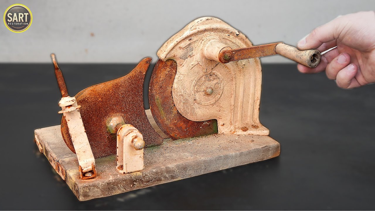 Restoration Very Rusty Broken Bread Cutter