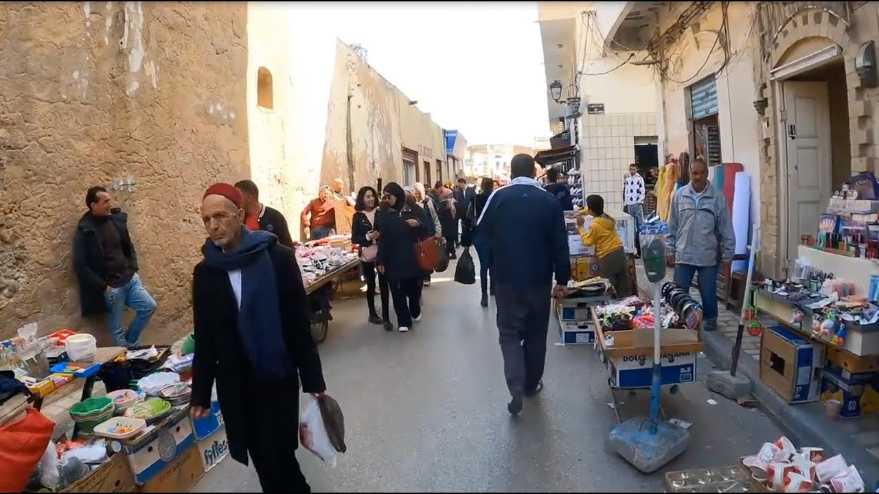 Djerba Tunisia Walking tour | Houmt Souk | حومة السوق جربة تونس
