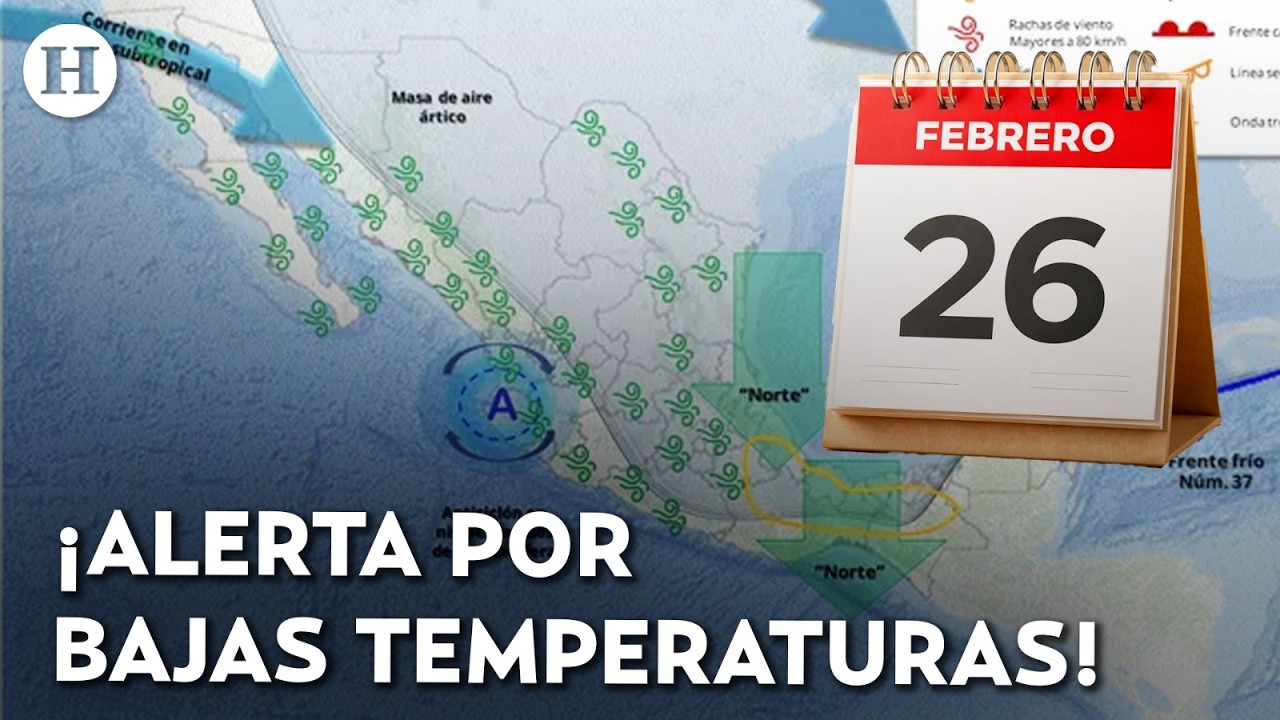 ¡A sacar el abrigo! Regresan las bajas temperaturas; estos estados sufrirán los peores efectos