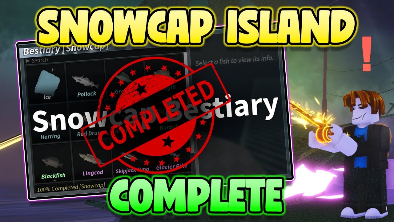 How to Complete Snowcap Island in Fisch! Snowcap Island Bestiary Guide Roblox