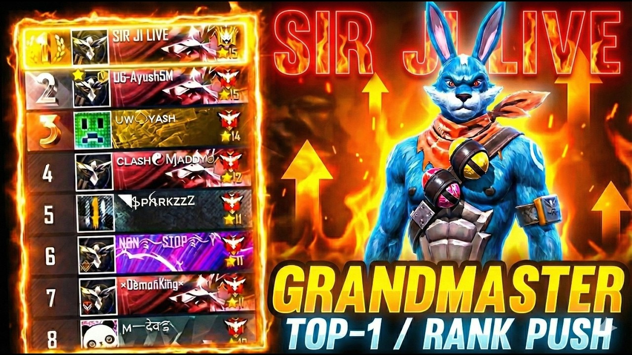 🔴Free Fire Live BR RANK PUSH TO REGION TOP 1 🔥#shortsfeed #freefirelivestream #freefire