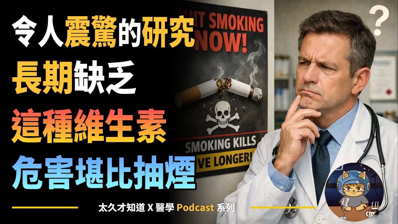 令人震驚的研究，長期缺乏這種維生素危害堪比抽煙