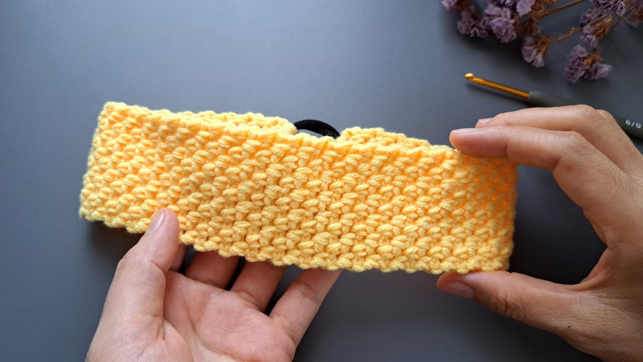 Wowww! Very simple to crochet a headband for beginners Step by step