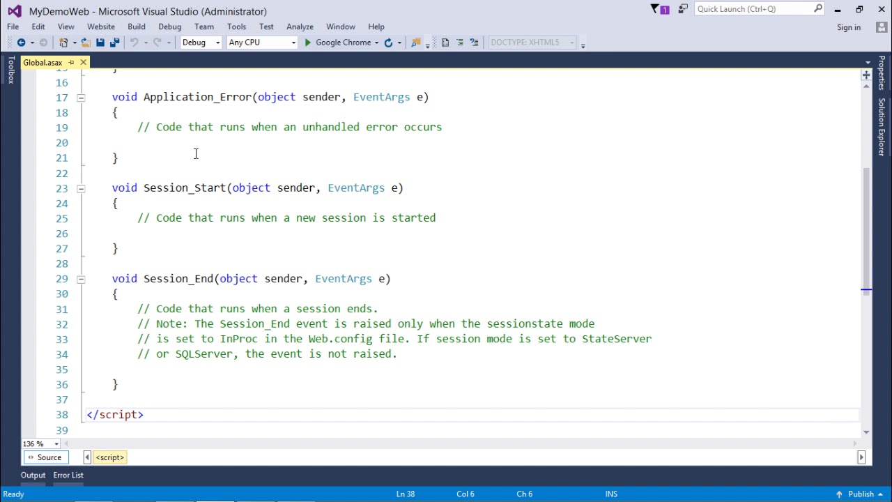 ASP.NET - Global.asax File