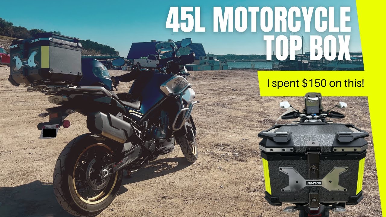 $150 Motorcycle Top Box from Amazon - Worth It? Install and Review! #motorcycle #cfmoto