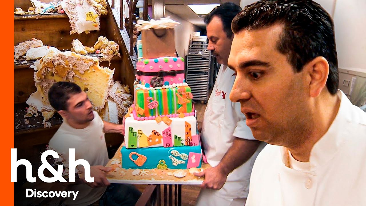 Reacción de Buddy al enterarse que dejaron caer un pastel listo | Cake Boss | Discovery H&H