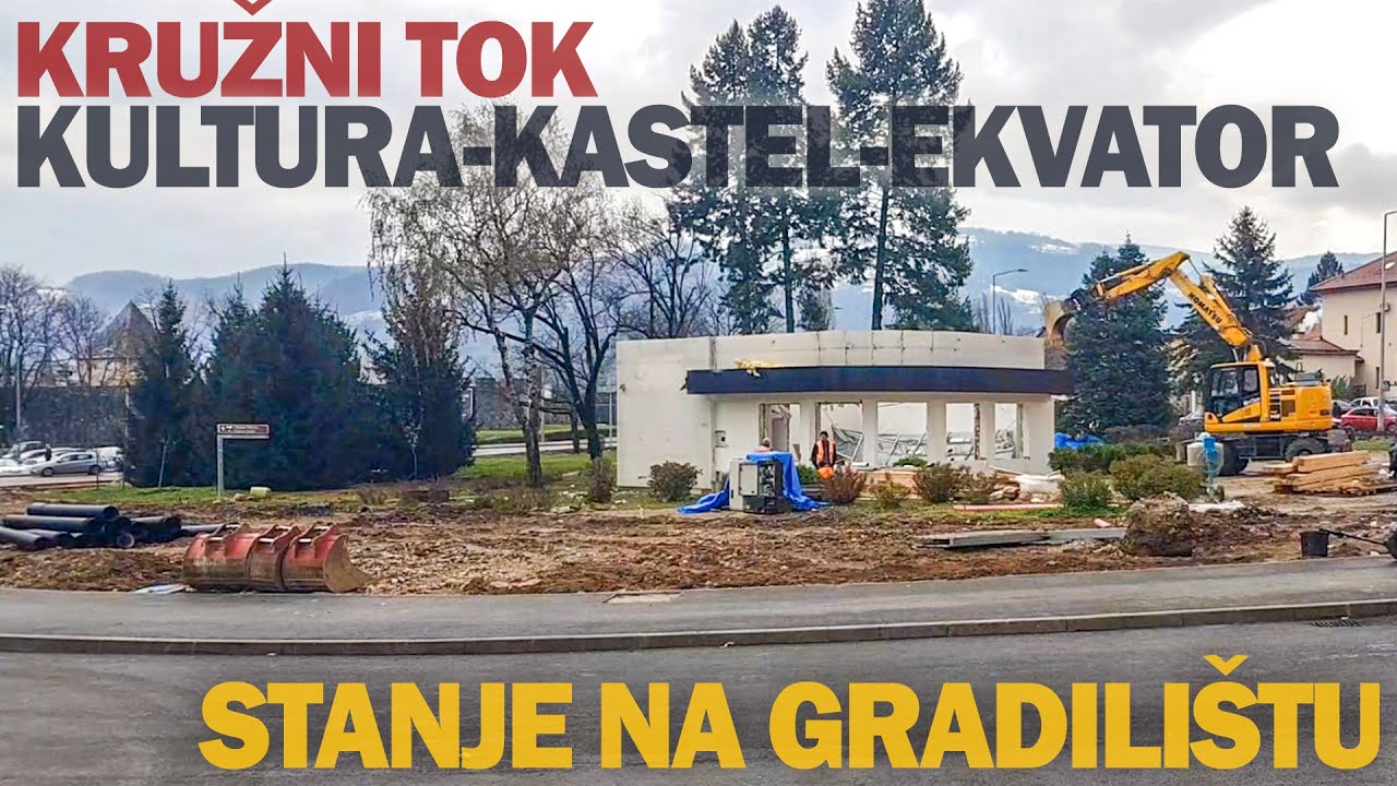 Banja Luka - Kružni tok kod Kulture (Završni radovi)