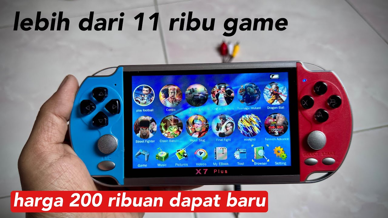 Lebih dari 11 ribu game ada di gaming konsol portable ini 200 ribuan ini X7 Plus
