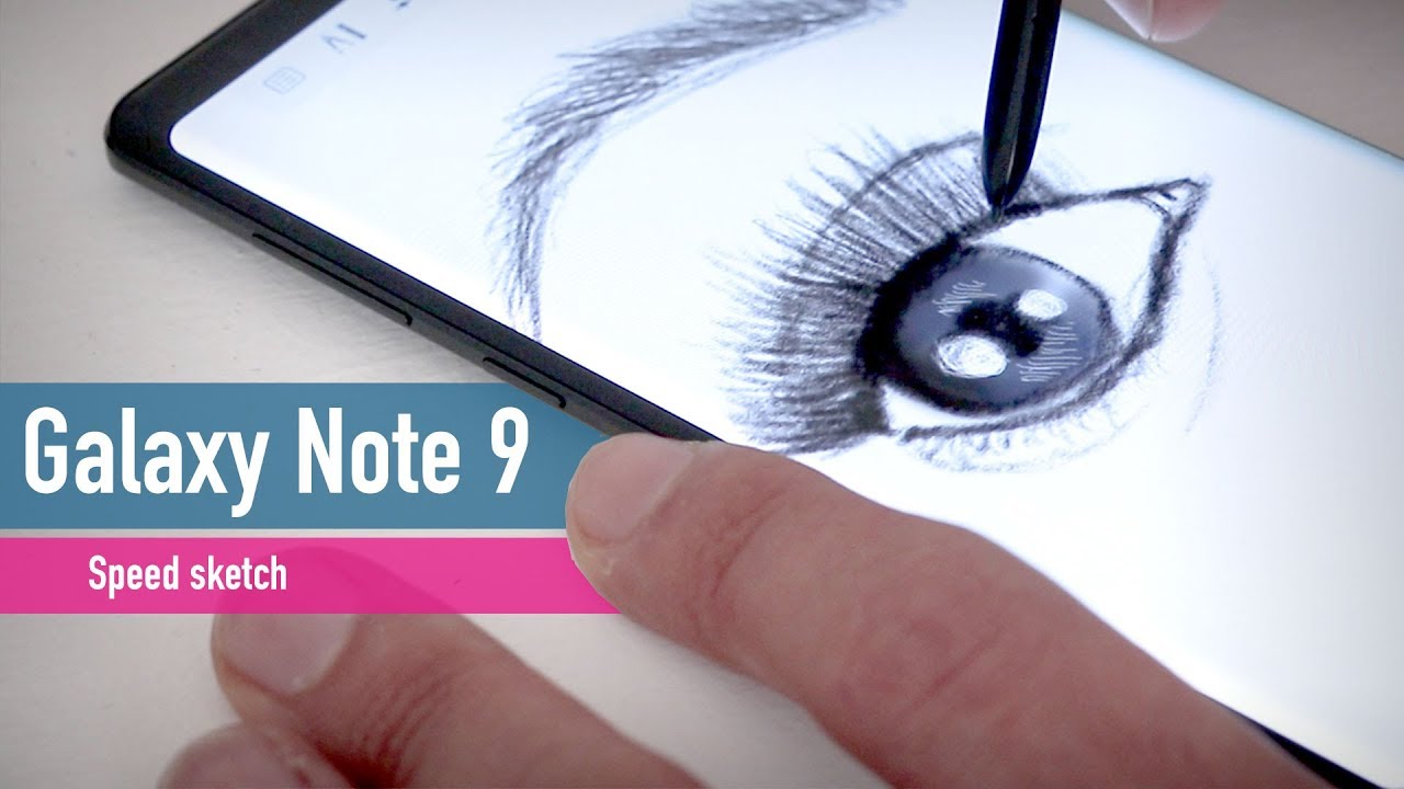 Samsung Galaxy Note 9 speed sketching