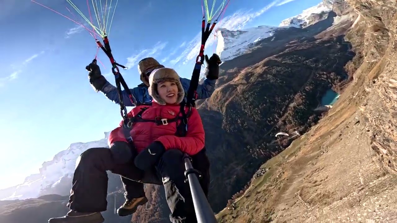 Tandemflight Klein Matterhorn to Zermatt Nov 24