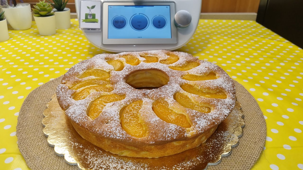 Ciambellone alle pesche sciroppate per bimby TM6 TM5 TM31 TM21