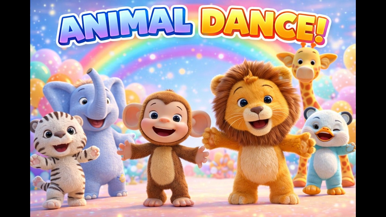 Super Fun Animal Dance Party for Kids | Kids Song | Animal Nursery Rhymes  @CocoKidsLearningHub