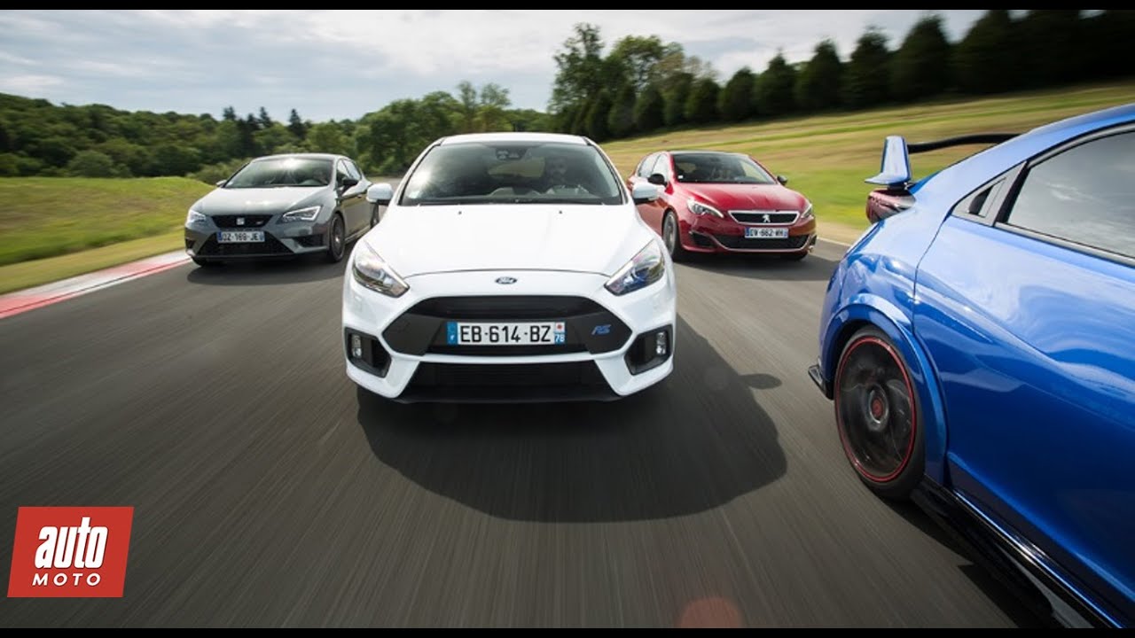 Comparatif GTI 2016 : Focus RS / Civic Type R / Peugeot 308 GTi / Leon Cupra [Partie 1/2]