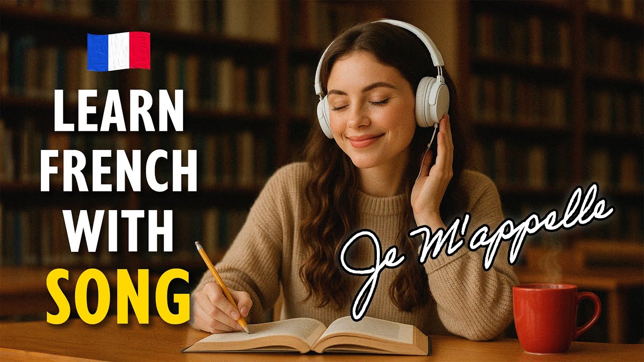 Easy French Song | 𝐉𝐞 𝐦'𝐚𝐩𝐩𝐞𝐥𝐥𝐞 | Learn French in 5-mins (Lyrics & En sub)