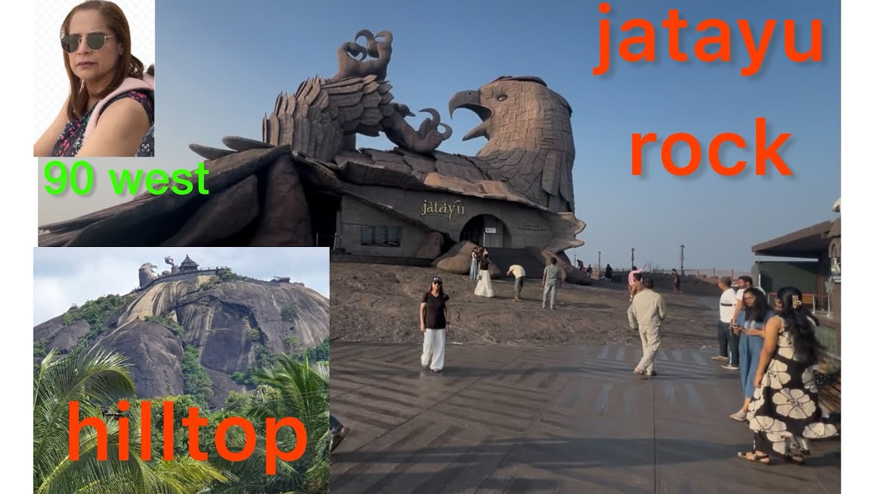 Jatayu rock; at the hilltop 