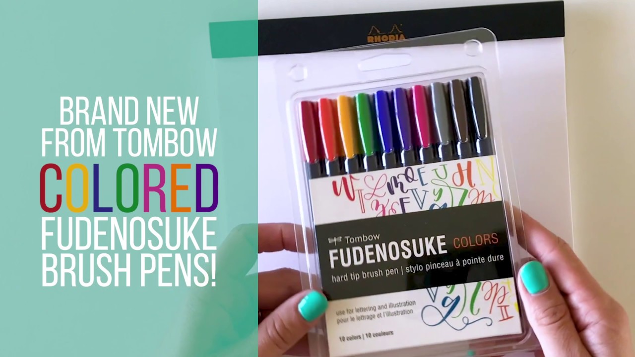 Honest Colored Tombow Fudenosuke Review - Amanda Arneill | Hand Lettering