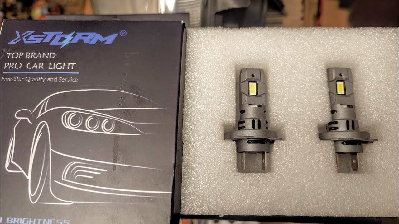 Тест на LED крушка XStorm H7 размер 1:1