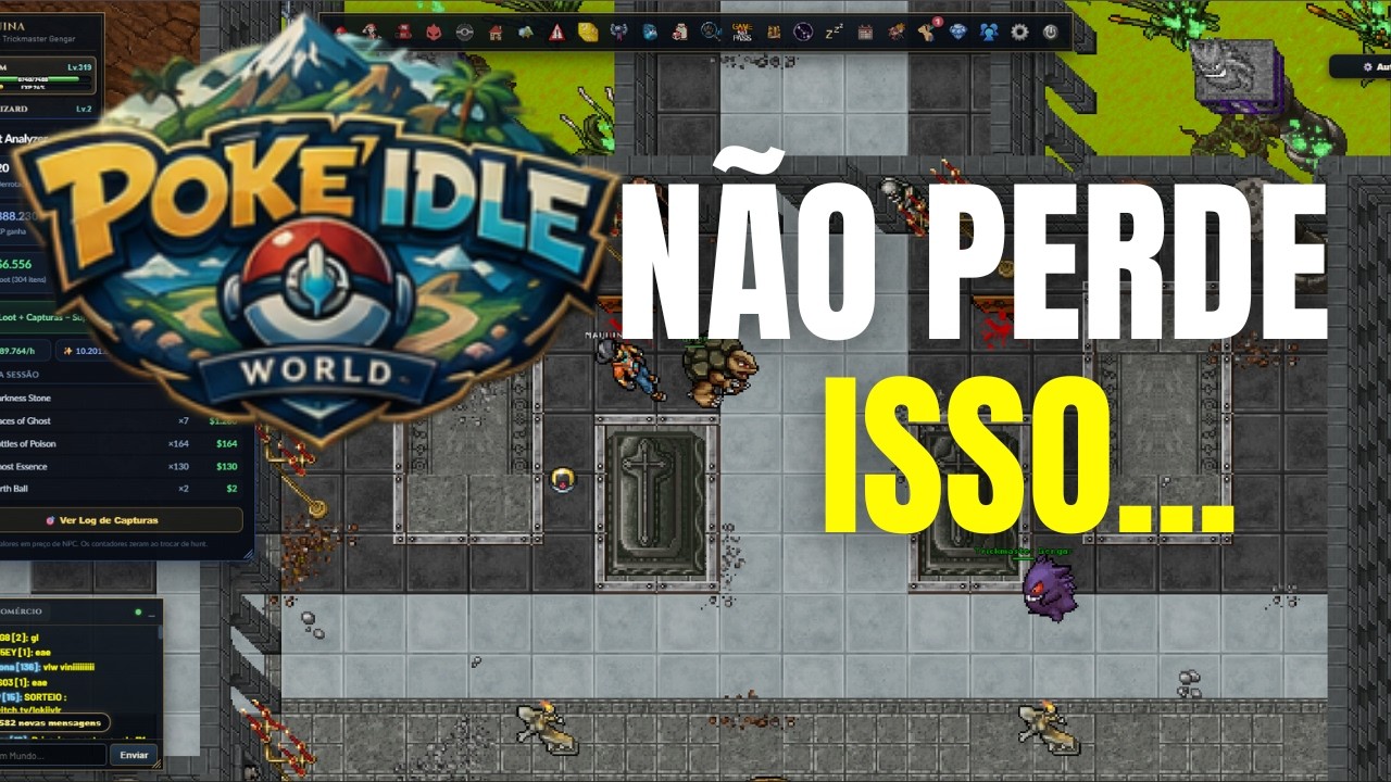 Se Prepare Pra Esse 30% de XP e 50% Shiny no Poke Idle World (Poketibia)