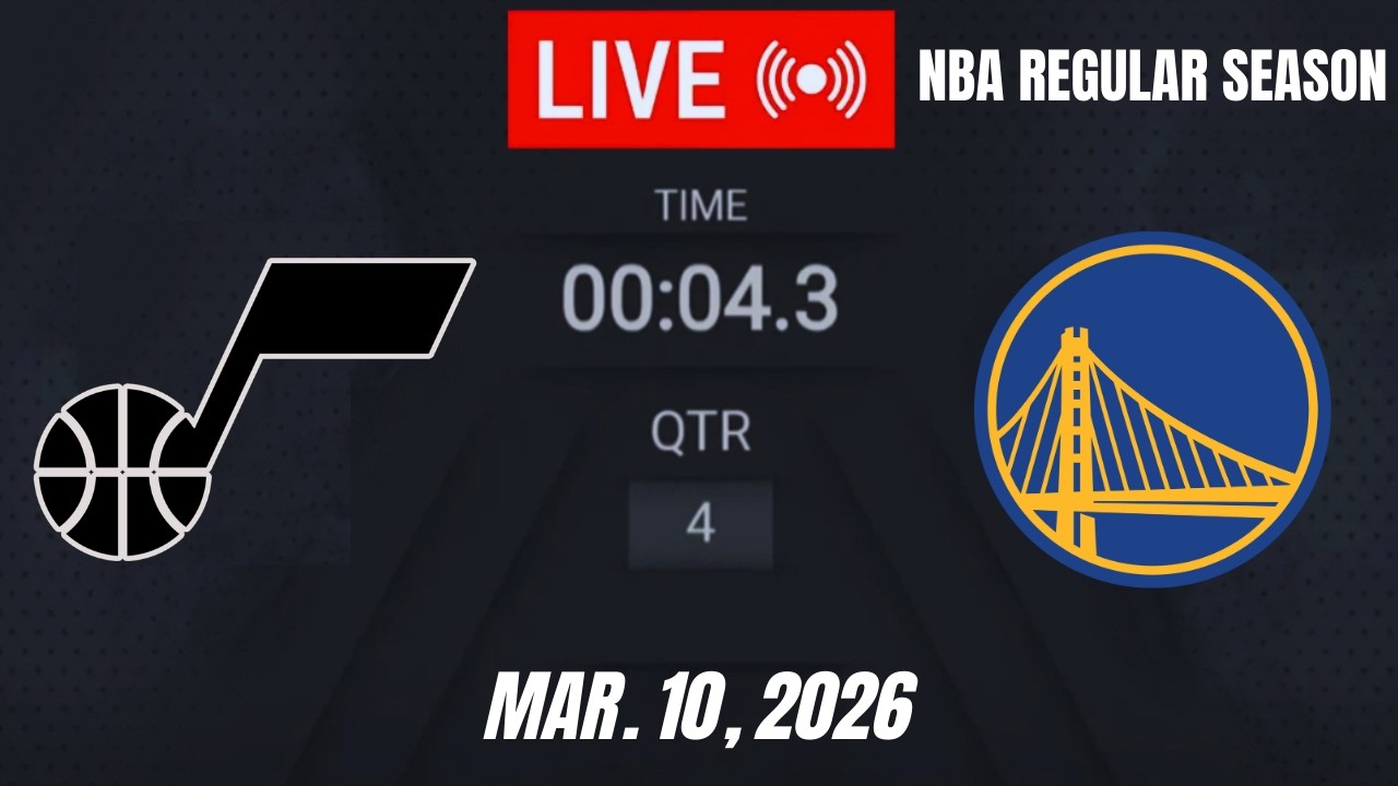NBA LIVE! Golden State Warriors vs Utah Jazz  | March 10, 2026 Warriors vs Jazz | 2K26