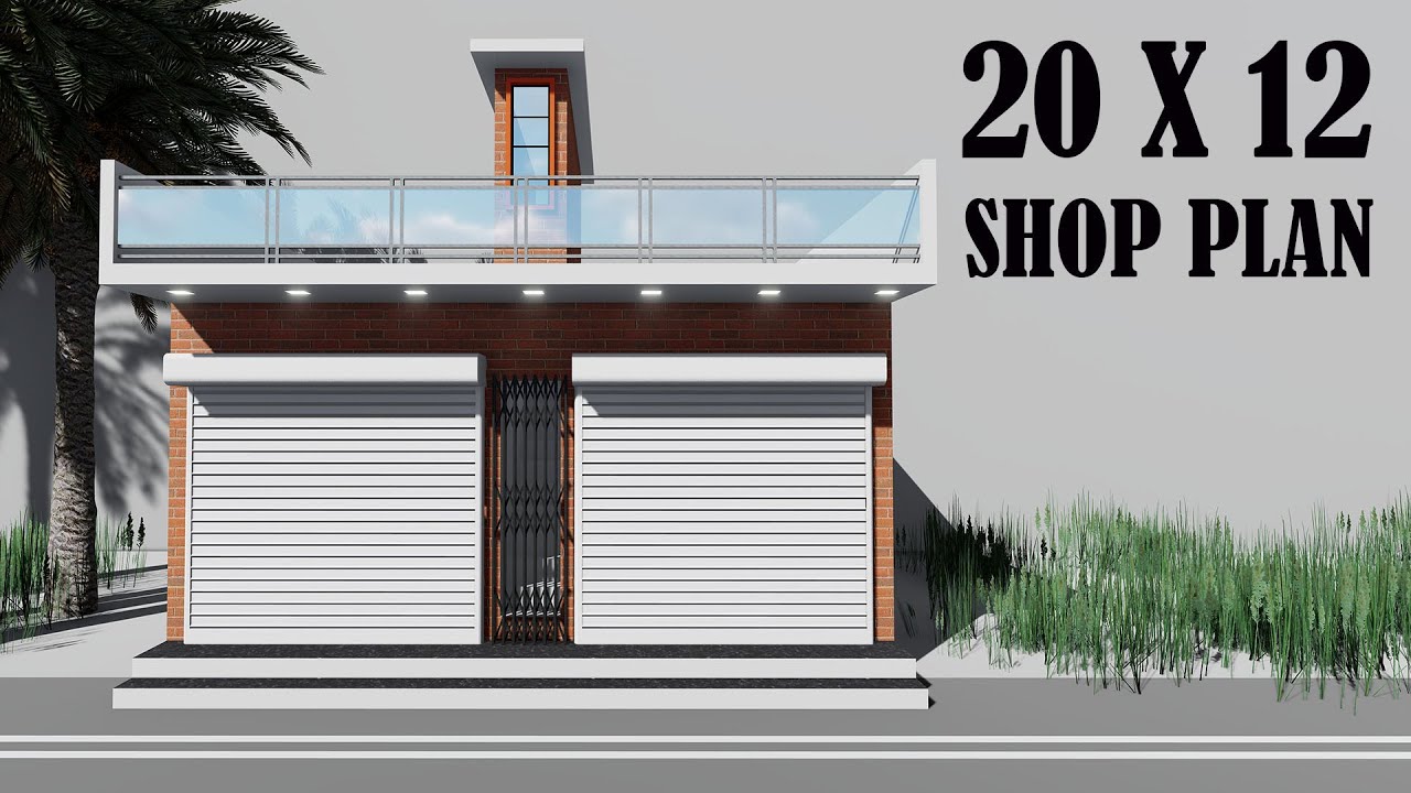 20 by 12 shop plan , 12x20 me do dukane , 12*20 house and shop design
