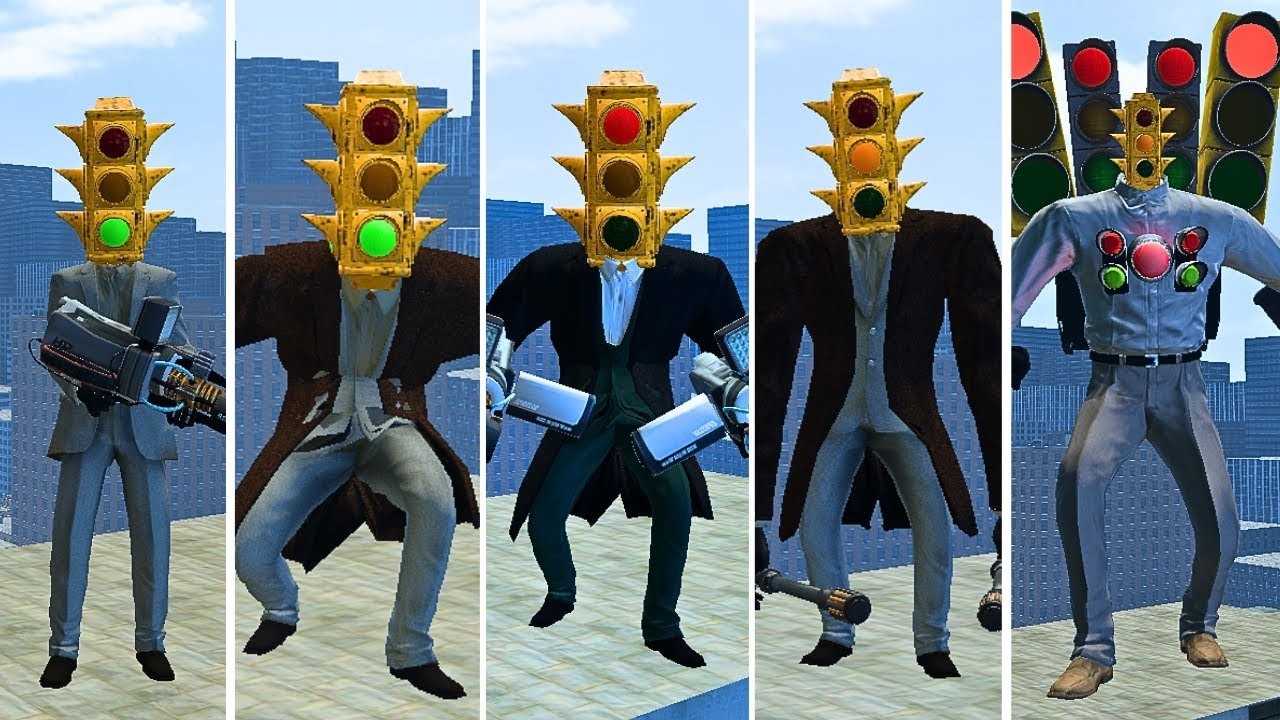 SIZE COMPARISON TRAFFIC TITAN VS UPGRADE SKIBIDI TOILET BOSSES ASTRO GMAN 5.0 In Garry's Mod!