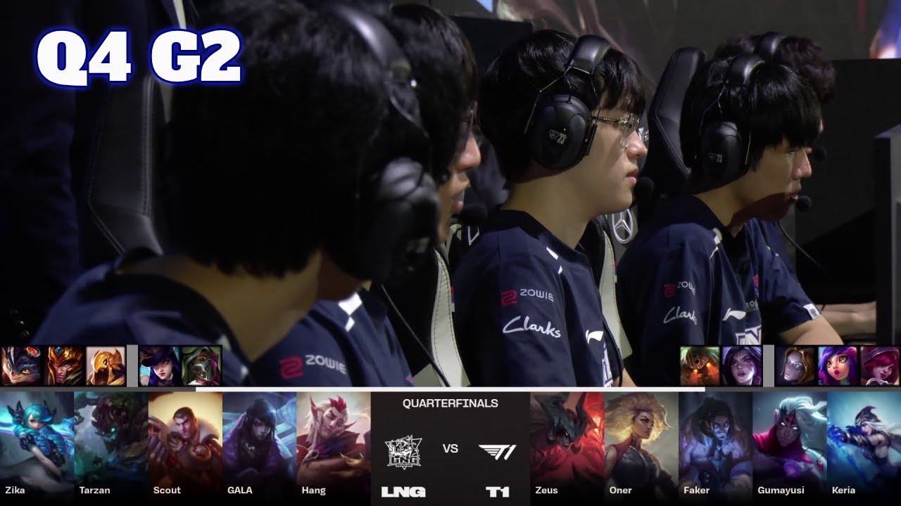 LNG vs T1 - Game 2 | Quarter Finals LoL Worlds 2023 | LNG Gaming vs T1 - G2 full