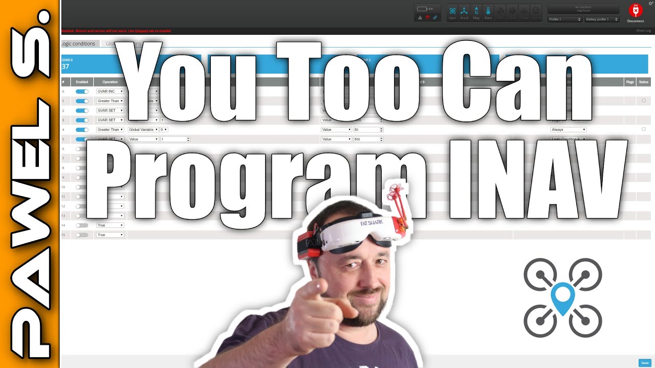 INAV is a PLC now? You Too Can Program INAV