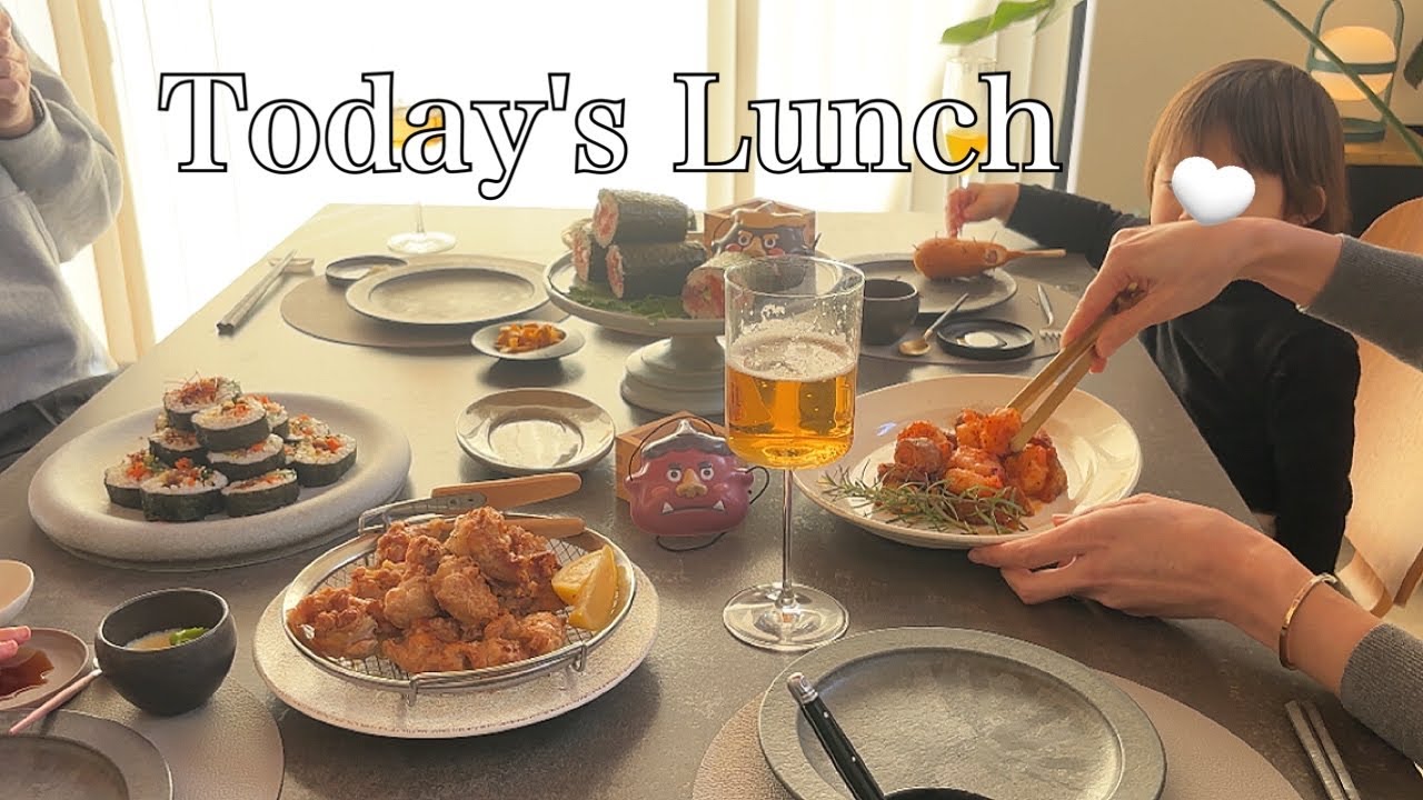 【節分2026】海鮮＆キンパの恵方巻を巻く賑やかな休日【朝の贅沢モーニング】