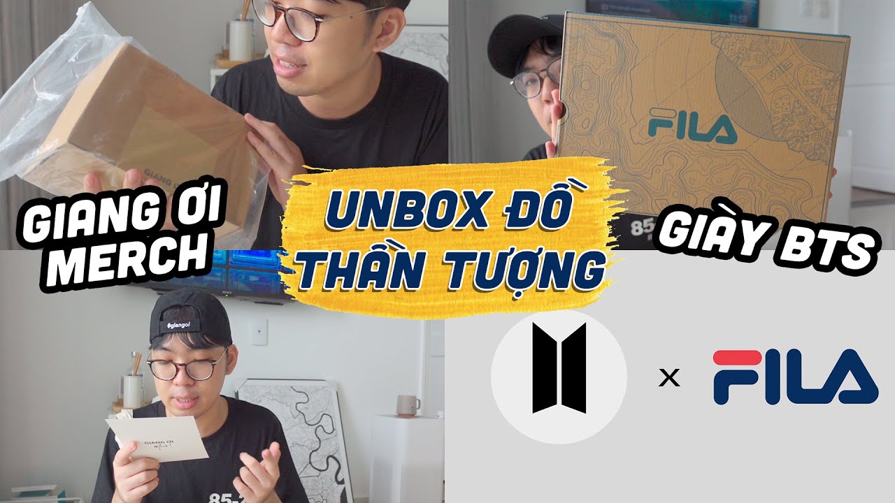 Vì thần tượng mà mua khiến mình hạnh phúc: GIANG ƠI Merch, GIÀY FILA x BTS | maybayvlog