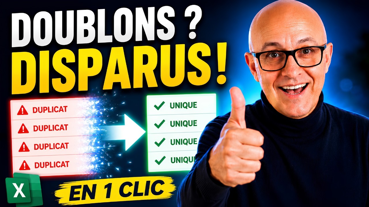 Excel | Supprime les doublons en 1 clic ! 🔥