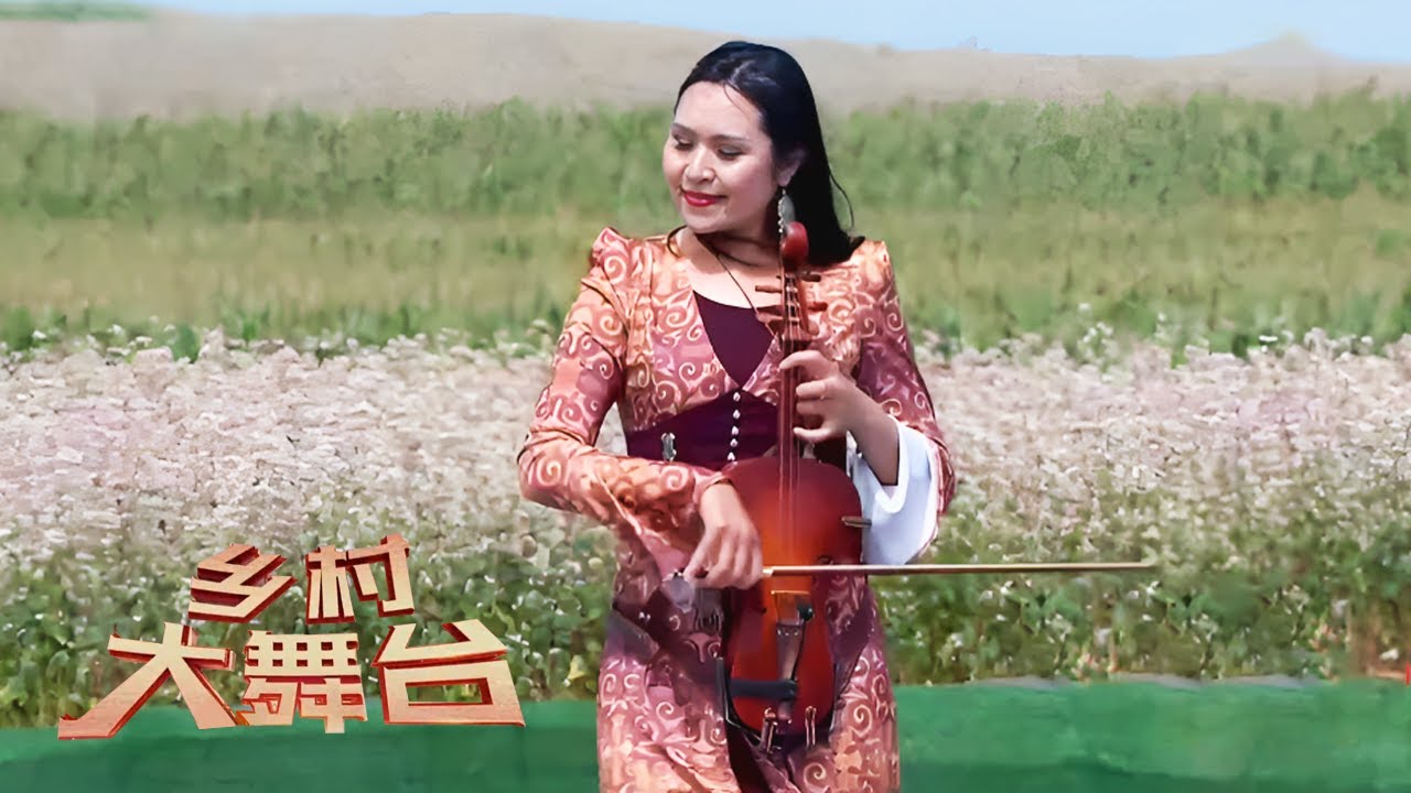 传承千百年的乐器，外表酷似小提琴，用它表演很吸人眼球！哈萨克族美女现场大秀琴技，为家乡代言助力发展致富「乡村大舞台·丰收集结号」| 农业致富经
