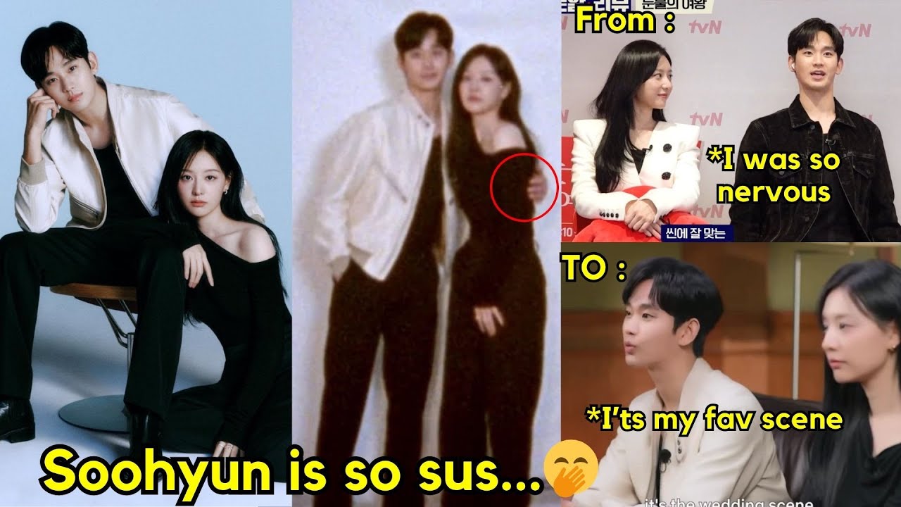 Soohyun’s hand on Jiwon’s back & Jiwon leaning towards Soo Hyun😍 Very much a married couple pose.