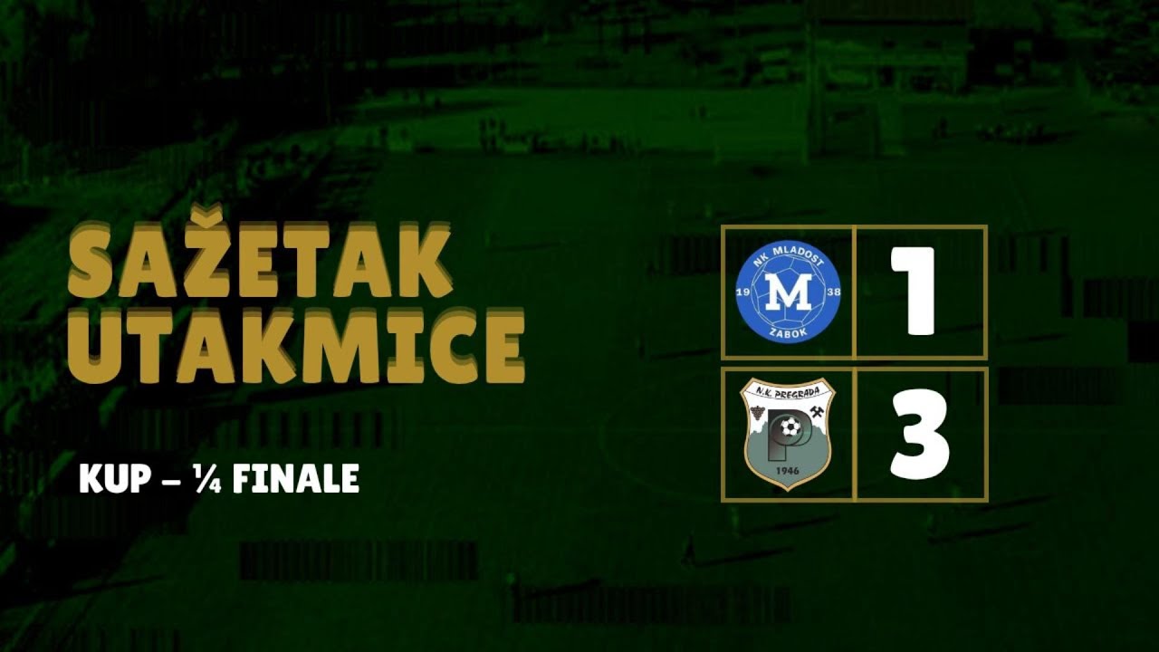 1/4F, CUP NSKZŽ 25/26, NK Mladost Zabok - NK Pregrada