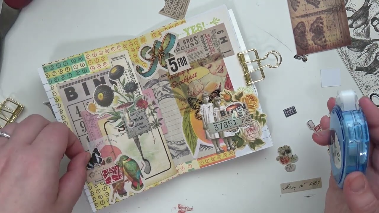 Vintage Collage Journaling #9