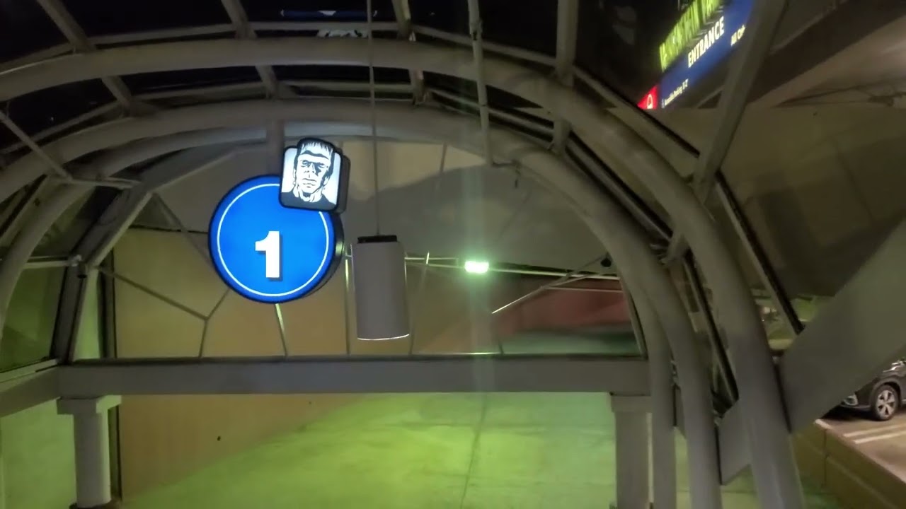 Otis Escalators at Frankenstein Parking Garage Universal City, CA