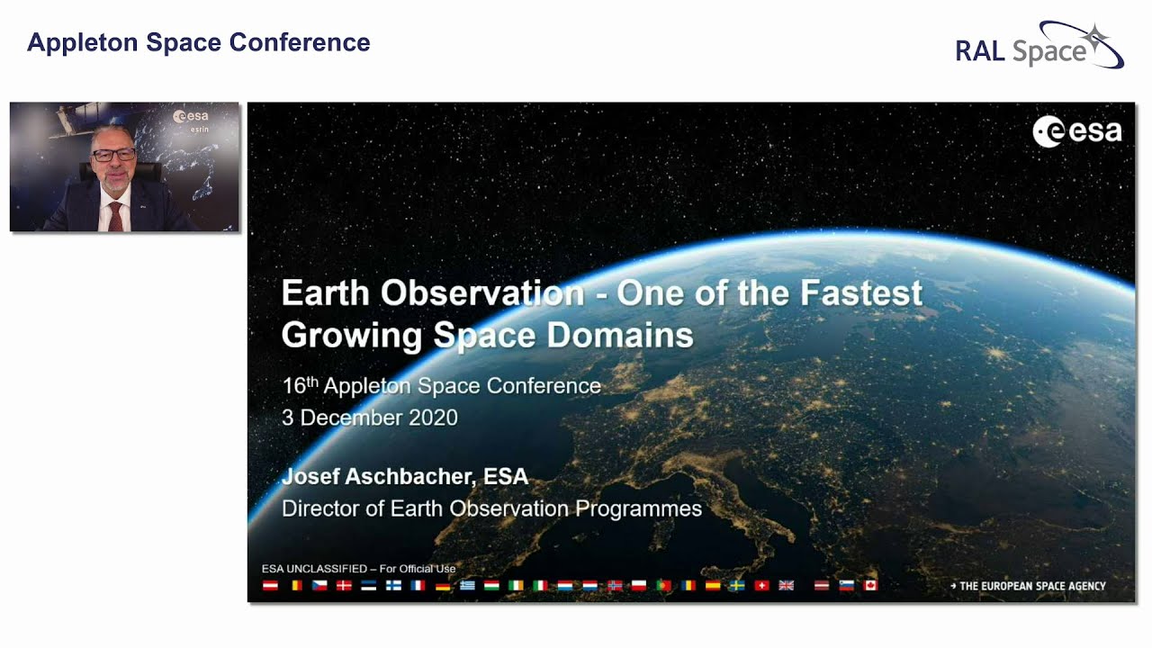 Appleton Space Conference (03) Josef Aschbacher, Director of Earth Observation Programmes, ESA