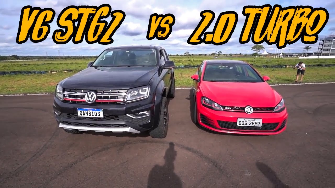 AMAROK V6 STG2 DESAFIOU O GOLF GTI ORIGINAL!!🔥🚀 RESULTADO SURPREENDEU
