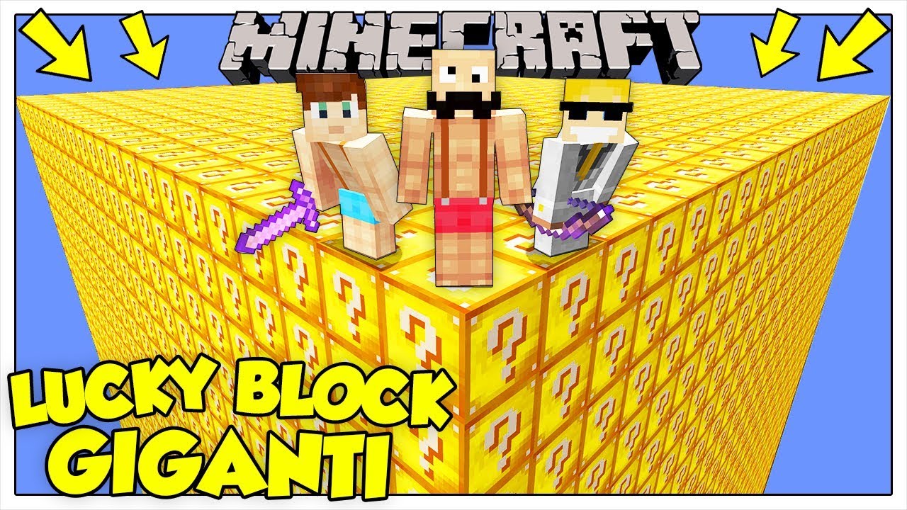 LA SFIDA DEI LUCKY BLOCK GIGANTI! - Minecraft ITA