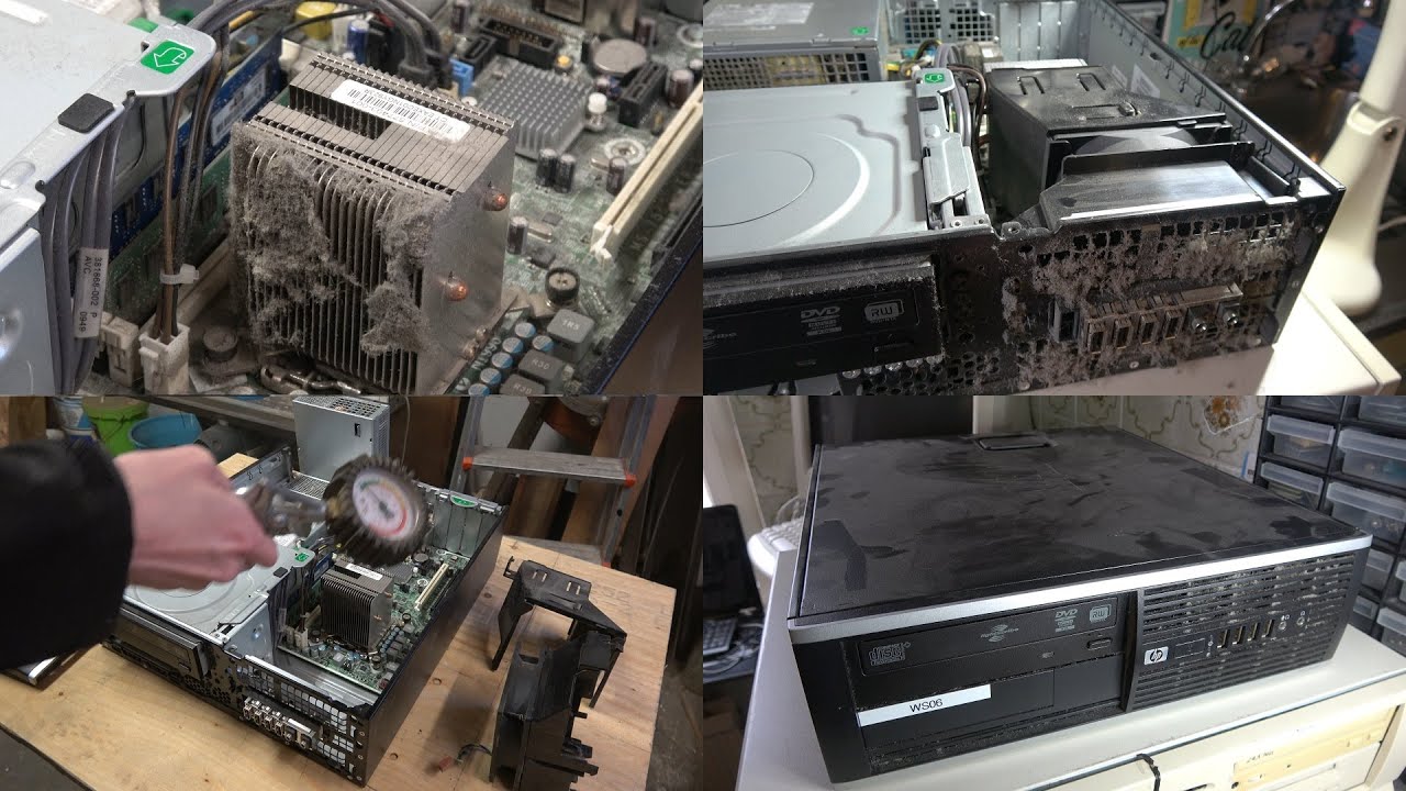 Cleaning 3 HP Compaq Elite 8100 SFF dustmonsters