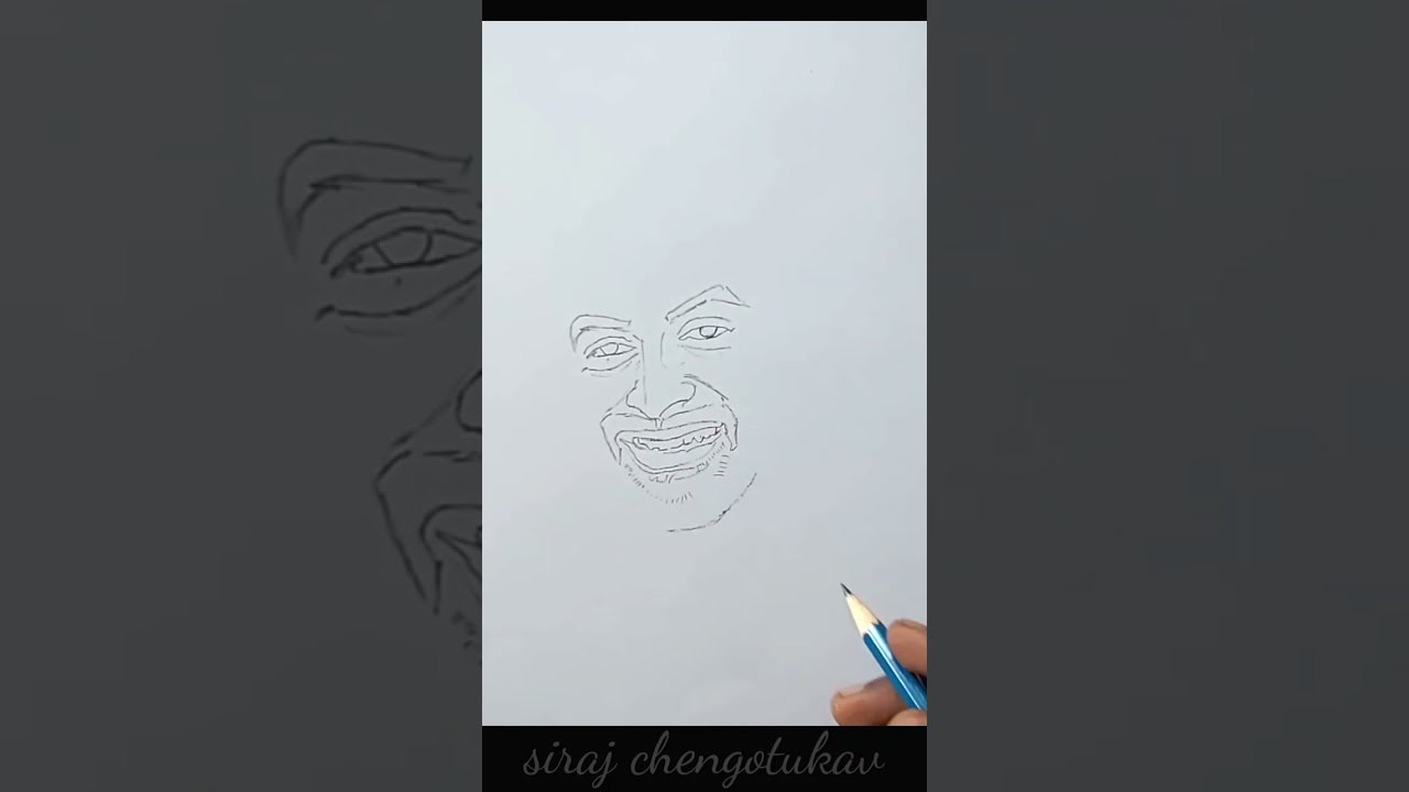 drawing tutorial Malayalam #prithviraj pencil drawing
