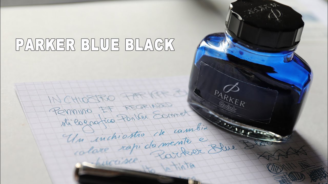 Inchiostro Parker Quink Blue Black - full test & review