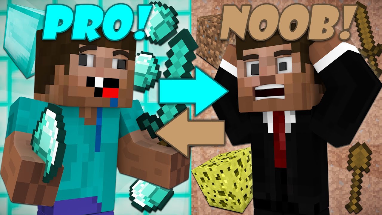 If Noobs and Pros Switched Places - Minecraft