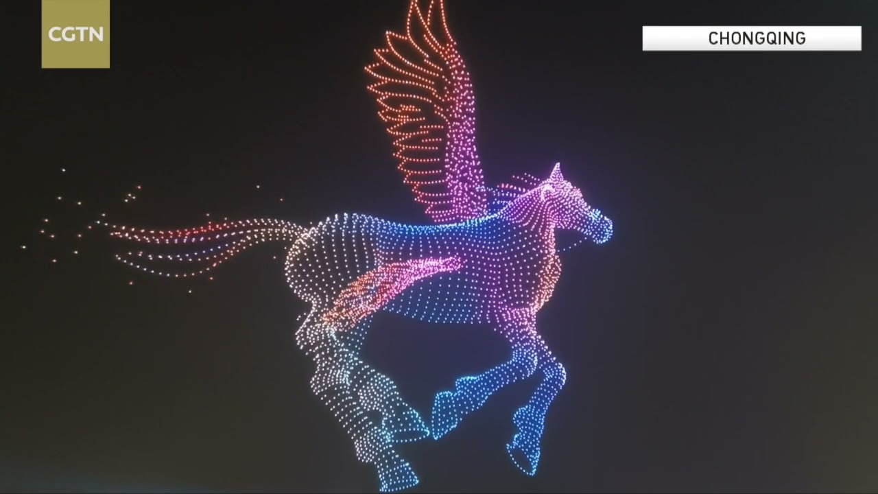 Drones light up China's skies weaving tradition with technology