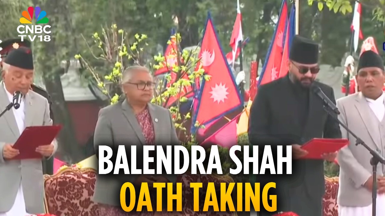 Balendra Shah Oath Taking Ceremony:  Nepal&rsquo;s Youngest PM | Rapper to Leader | N18G