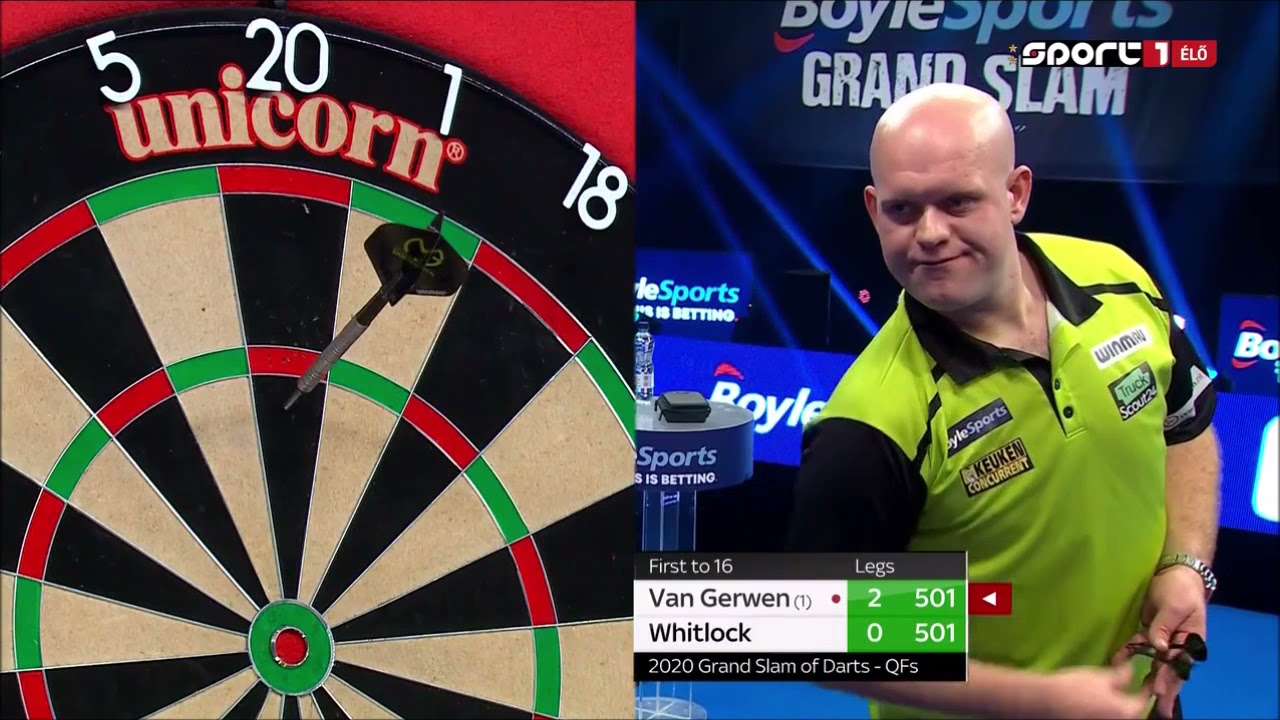 4) Michael van Gerwen vs Simon Whitlock 2020 Grand Slam of Darts 2020.11.22 Negyeddöntő QF